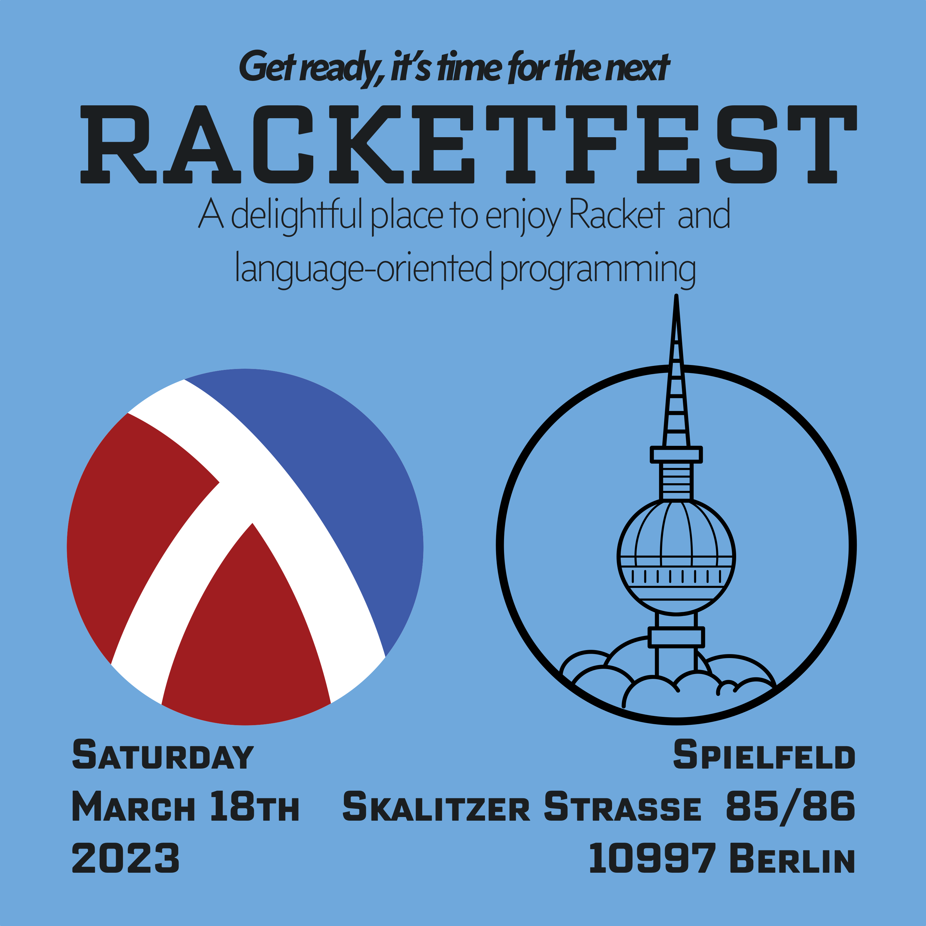 Logo for Racketfest 2023